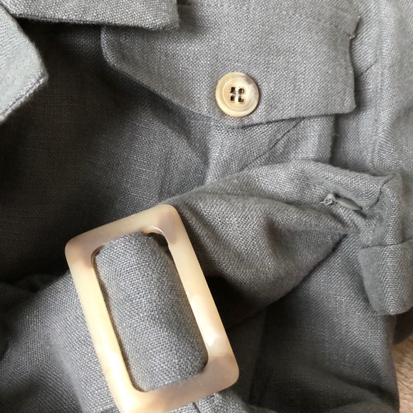 NWT Green linen dress - Picture 4 of 5